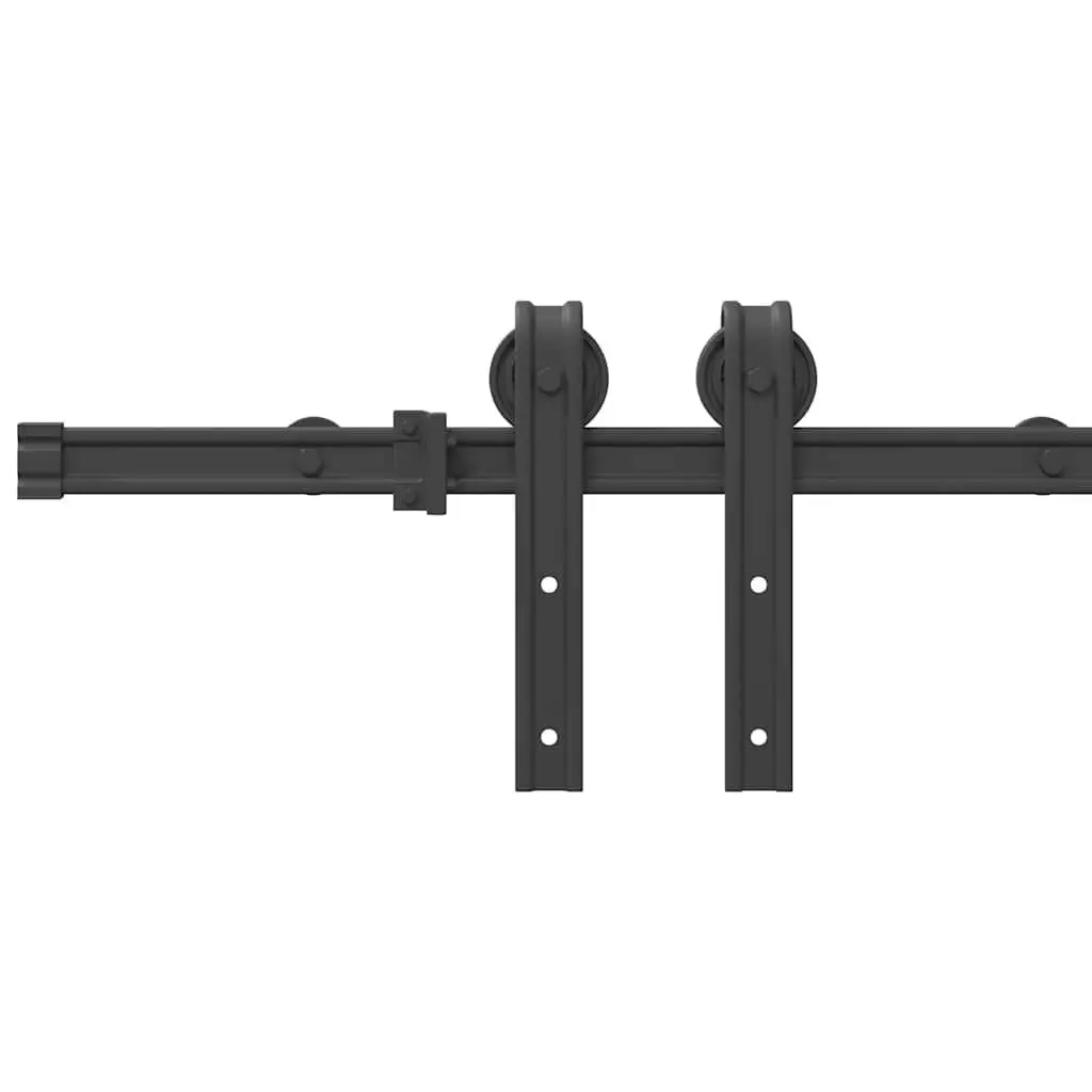 Sliding Door Hardware Kit Powder-Coated Steel Track Rail System 200cm