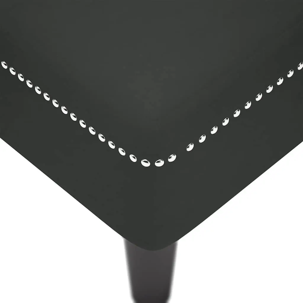 Chaise Lounge Velvet Upholstered Black with Button Tufting and Lumbar Pillow