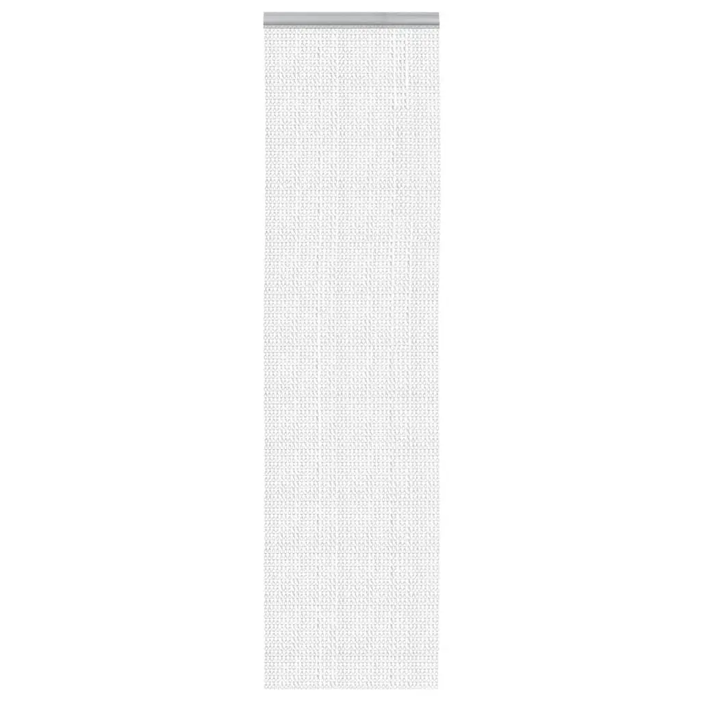 Fly Screen Chain Door Aluminium Adjustable Insect Barrier 56x202 cm Silver