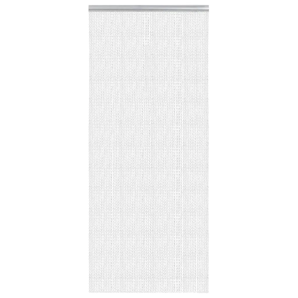 Chain Door Fly Screen 90x220 cm Silver Aluminium Insect Barrier Curtain