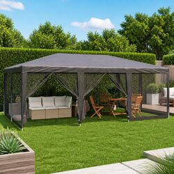 Your Go-To 6x4m Party Tent with Mesh Sidewalls