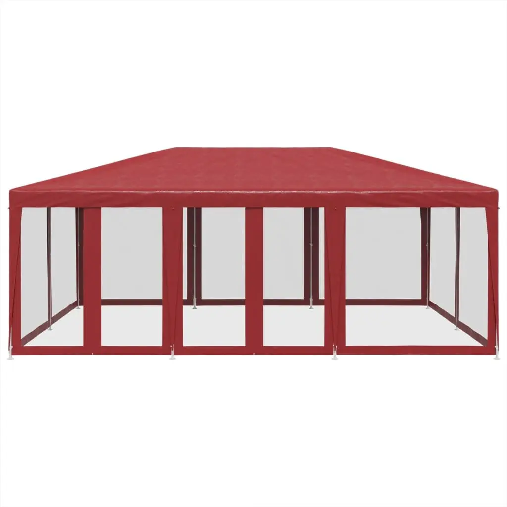 Party Tent Outdoor Gazebo 6x4m with 10 Mesh Sidewalls