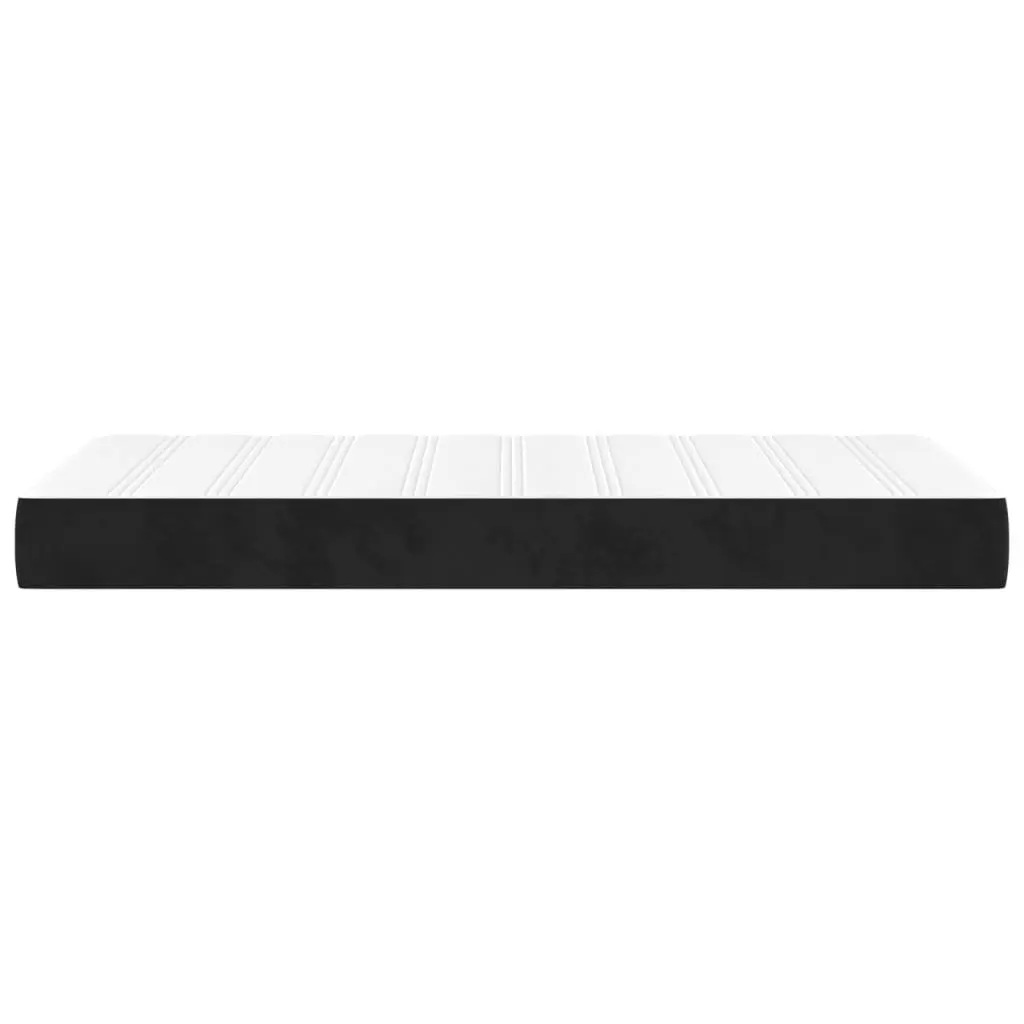 Pocket Spring Mattress Medium Firmness Black Velvet King Single 106x203x20cm