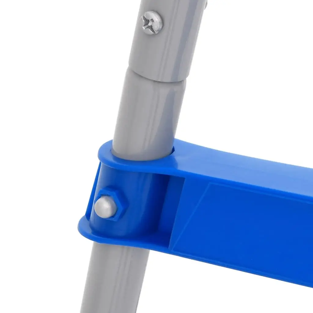 Pool Ladder Steel Plastic Non-Slip Steps 84cm Blue