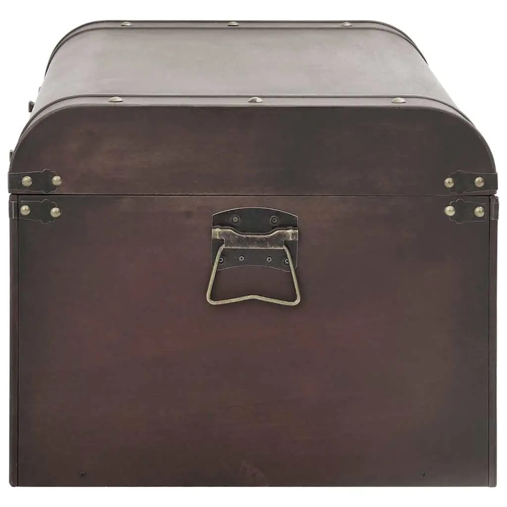 Storage Chest Coffee Table Brown Plywood 90 x 50 x 39.5 cm