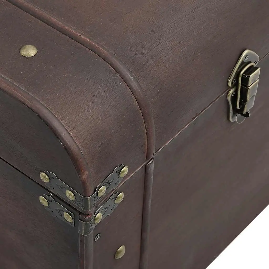 Storage Chest Coffee Table Brown Plywood 90 x 50 x 39.5 cm