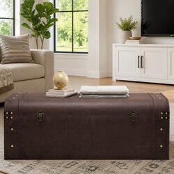 Organize Your Home with This Friendly Brown Storage Chest
