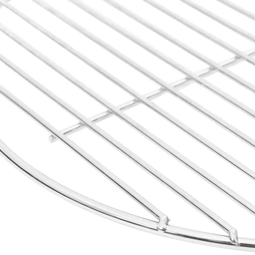 Round Grill Grate Stainless Steel Ø34.5 cm Portable Barbecue Accessory