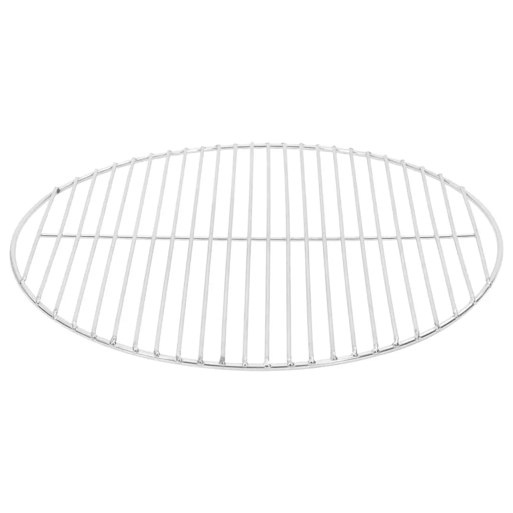 Round BBQ Grill Grate Stainless Steel Ø47 cm Portable Charcoal Kettle Fire Bowl Barbecue Cooking Grill
