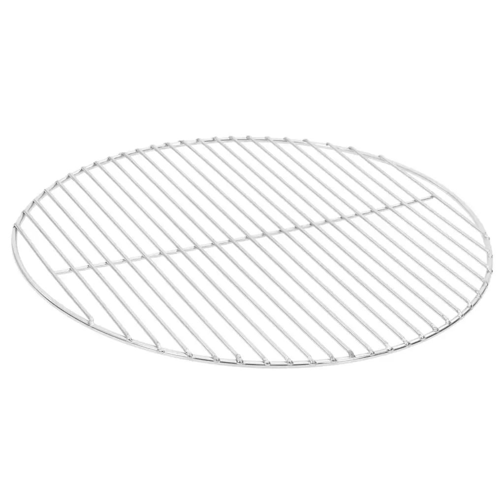 Round BBQ Grill Grate Stainless Steel Ø47 cm Portable Charcoal Kettle Fire Bowl Barbecue Cooking Grill