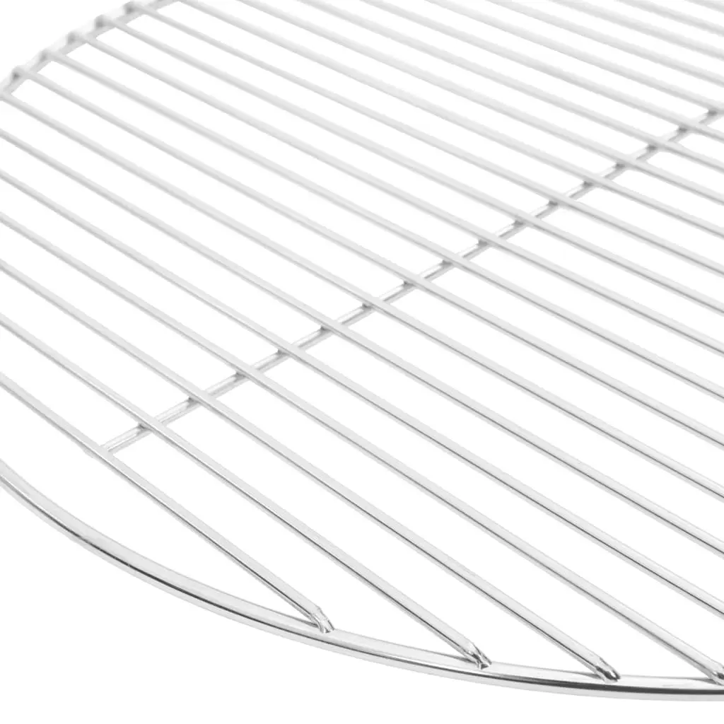 Round Grill Grate Stainless Steel Ø50cm Portable BBQ Grate for Charcoal Kettle Grills Fire Bowls
