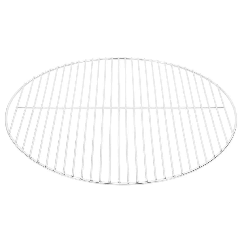 Round Portable BBQ Grill Grate 54cm Stainless Steel Cooking Surface for Outdoor Barbecue