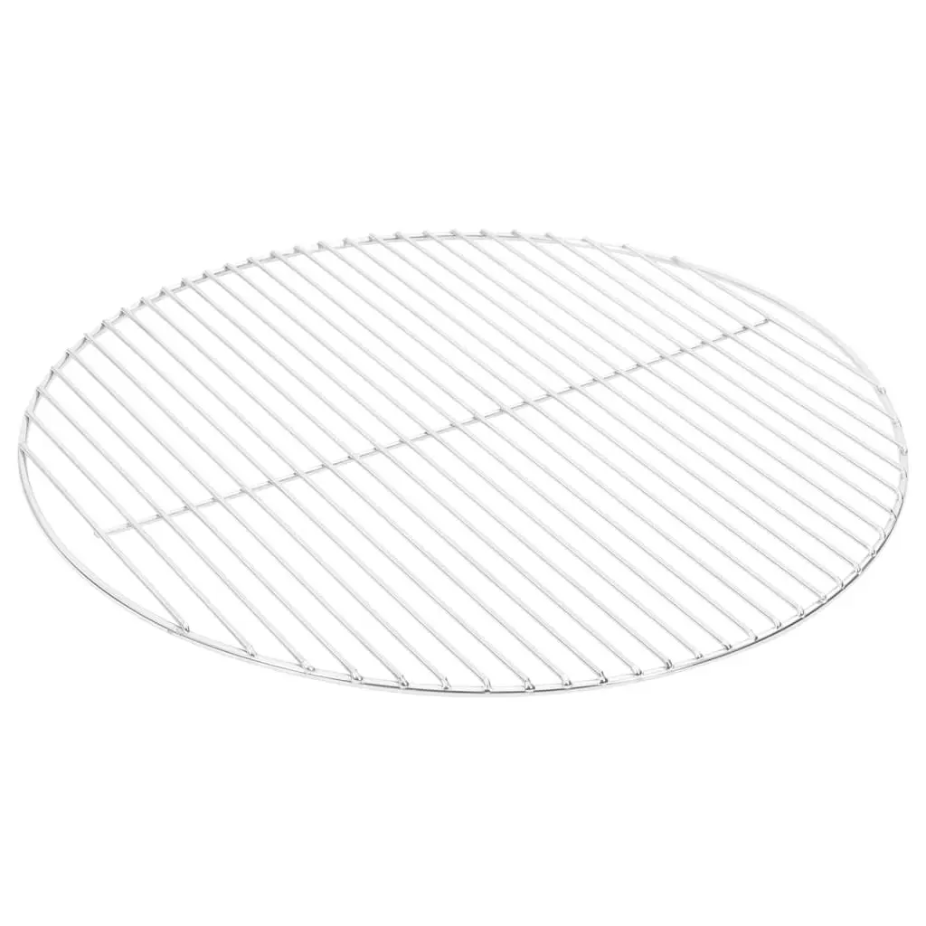 Round Portable BBQ Grill Grate 54cm Stainless Steel Cooking Surface for Outdoor Barbecue