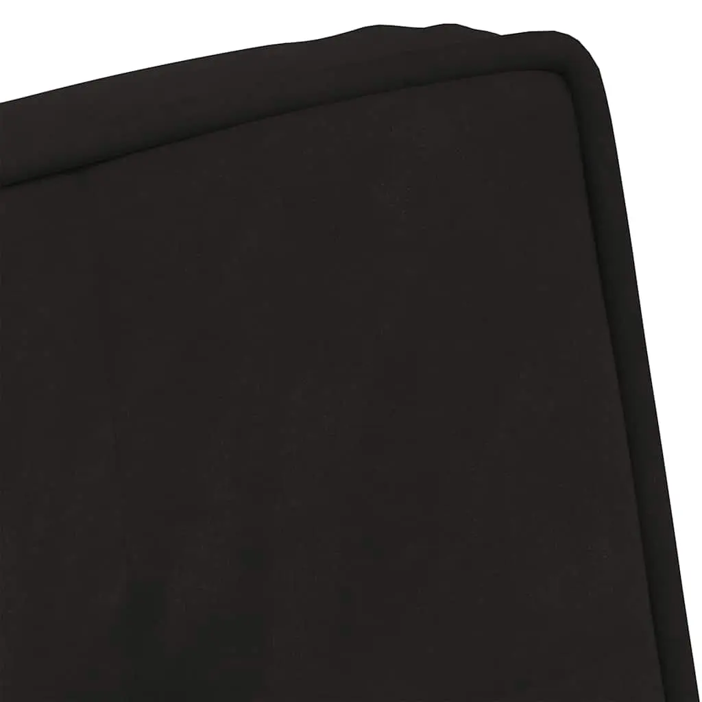 Black Velvet Upholstered Lounge Seat with Integrated Footrest Relaxing Chair