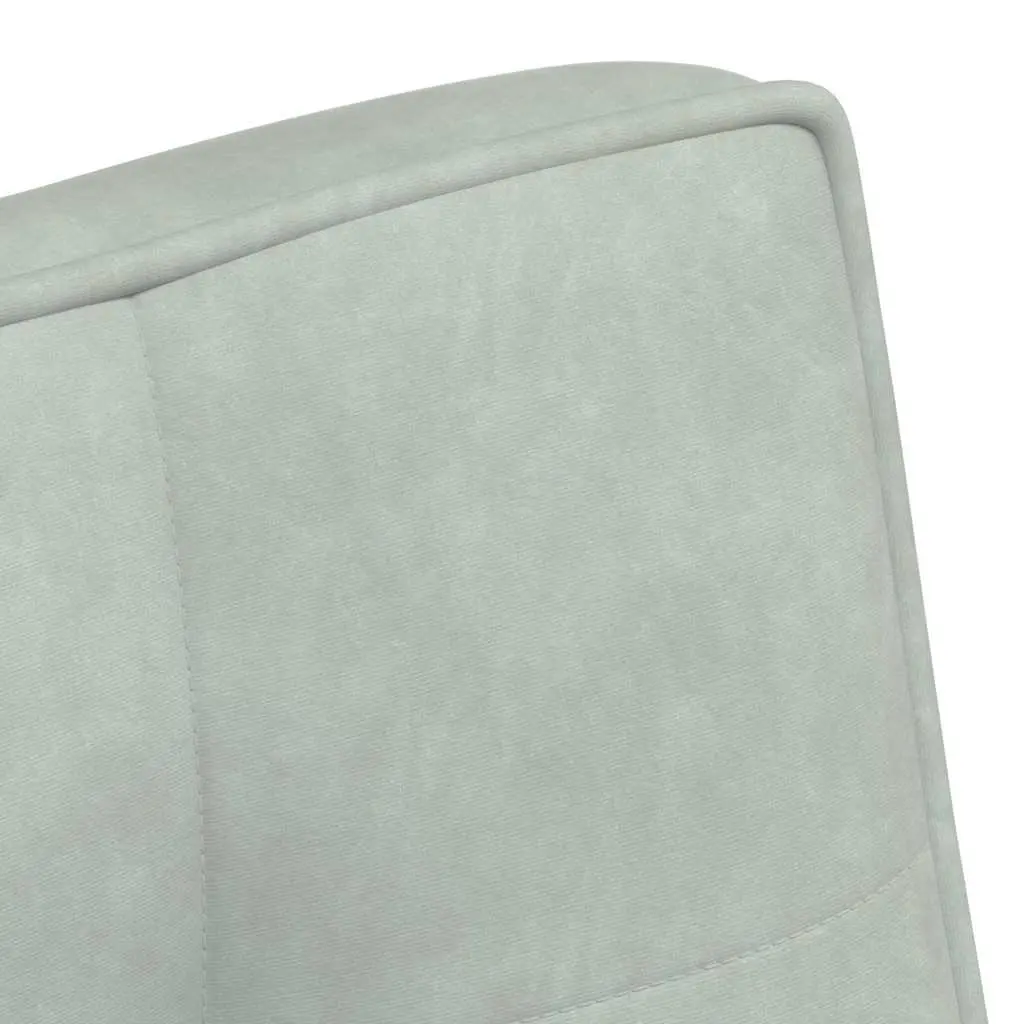 Bench Grey Upholstered Velvet Seat Backrest Living Room Bedroom Furniture 110cm