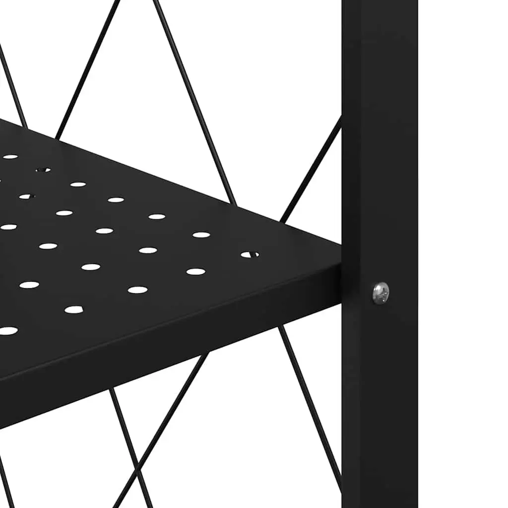 Blue Storage Shelf on Wheels for Easy Organization 71x34x88cm