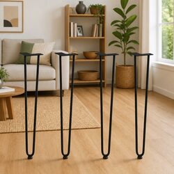 Hairpin Table Legs for Console Coffee Tables 4pcs Black 72cm Steel Furniture