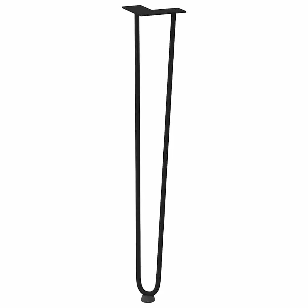 Hairpin Table Legs Black 72cm Steel Set of 4 for Console Coffee Tables