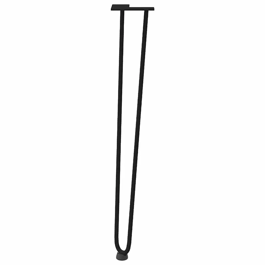 Hairpin Table Legs Black 72cm Steel Set of 4 for Console Coffee Tables