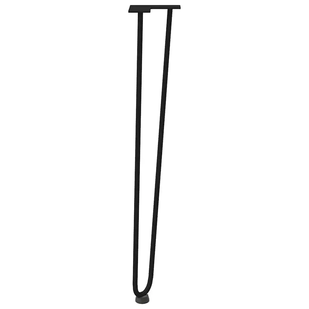 Hairpin Table Legs Black 72cm Steel Set of 4 for Console Coffee Tables