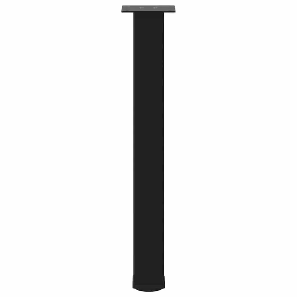Console Table Legs 4 pcs Black 72-74 cm Steel Adjustable Levelers Modern Design