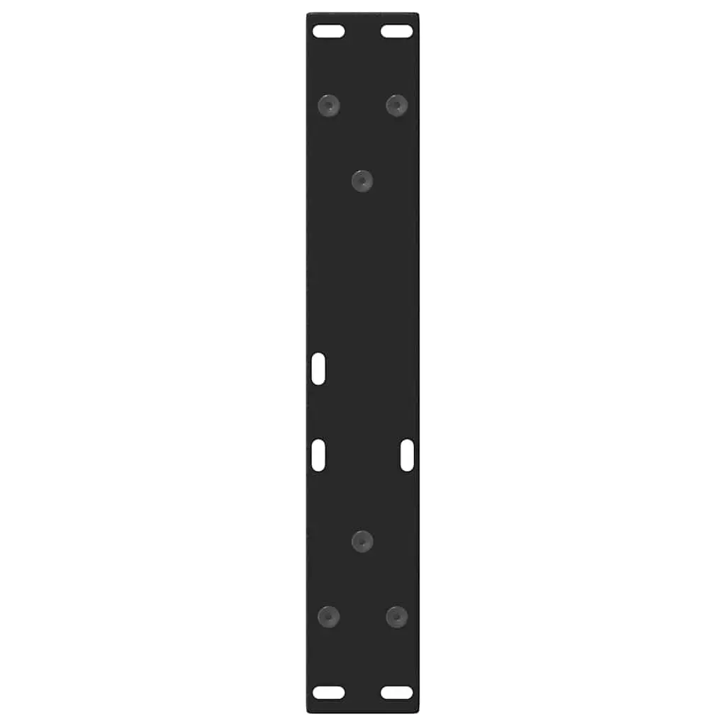 Coffee Table Legs Modern V-Shape Black Steel Pair 38x42-43.3cm