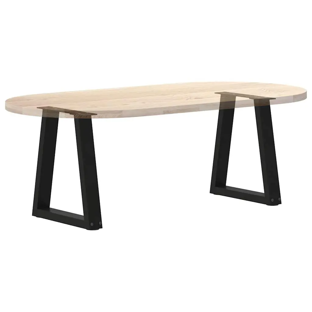 Coffee Table Legs Modern V-Shape Black Steel Pair 38x42-43.3cm