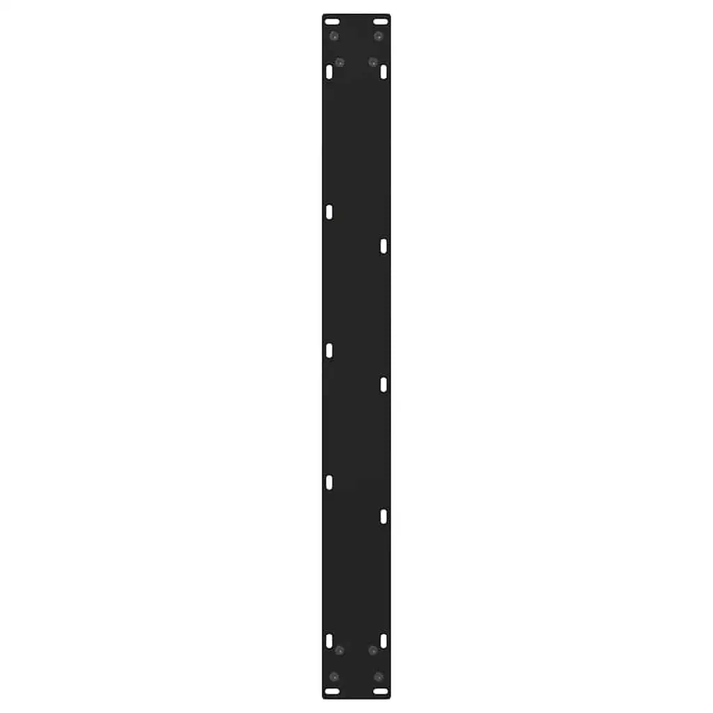 Dining Table Legs V-Shape Steel Black 70x72-73.3cm Adjustable Levellers 2pcs