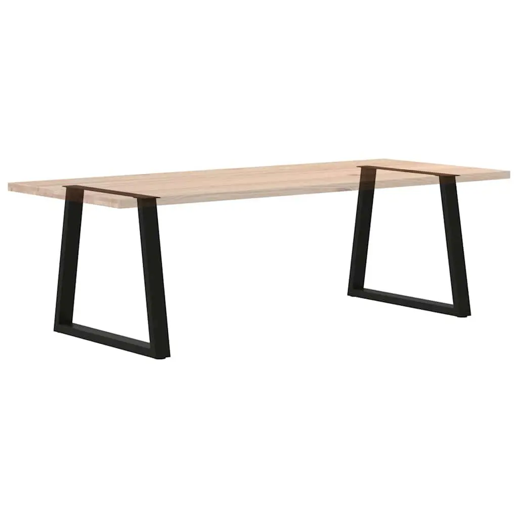 Dining Table Legs V-Shape Steel Black 70x72-73.3cm Adjustable Levellers 2pcs