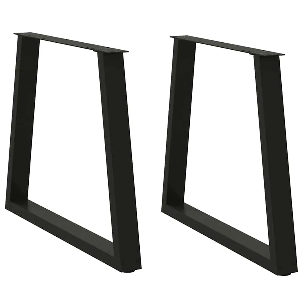 Dining Table Legs V-Shape Black 80x72-73.3cm Steel Adjustable
