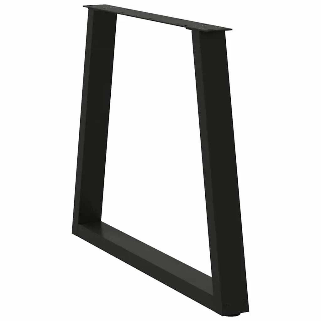 Dining Table Legs V-Shape Black 80x72-73.3cm Steel Adjustable