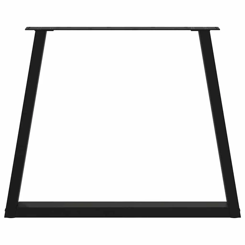 Dining Table Legs V-Shape Black 80x72-73.3cm Steel Adjustable