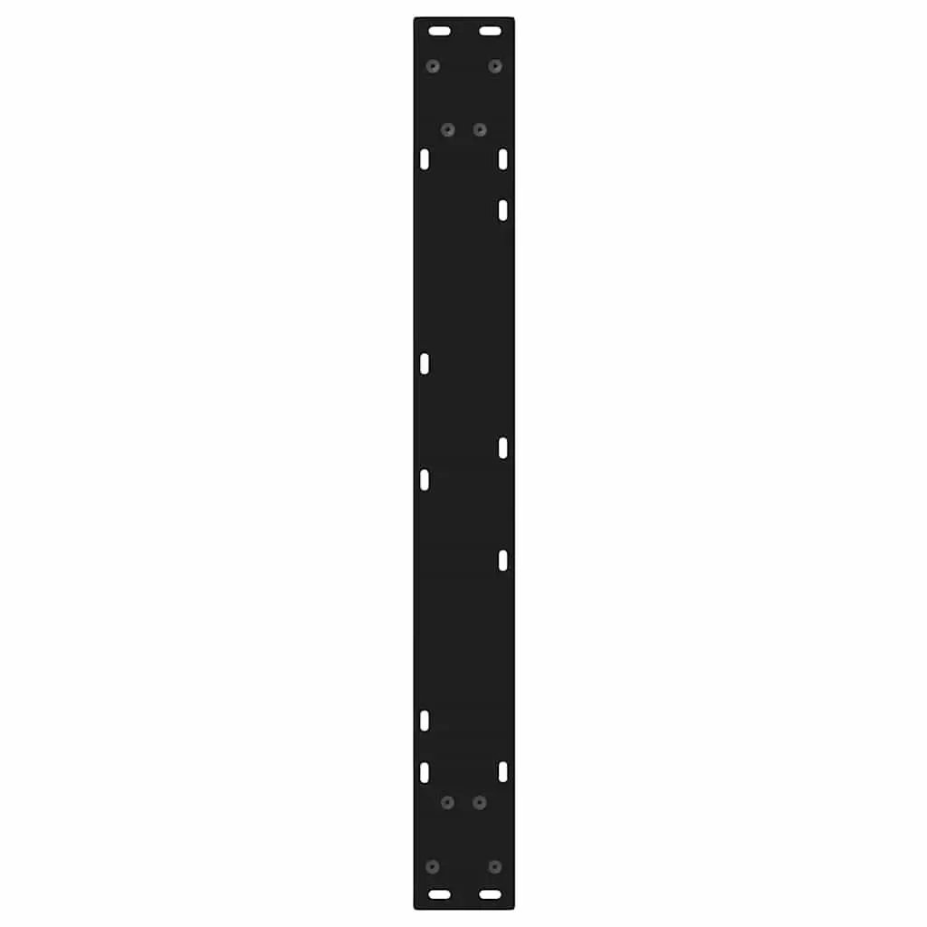 Dining Table Legs 2 pcs Black 70x72-73.3cm Steel with Adjustable Feet Levellers