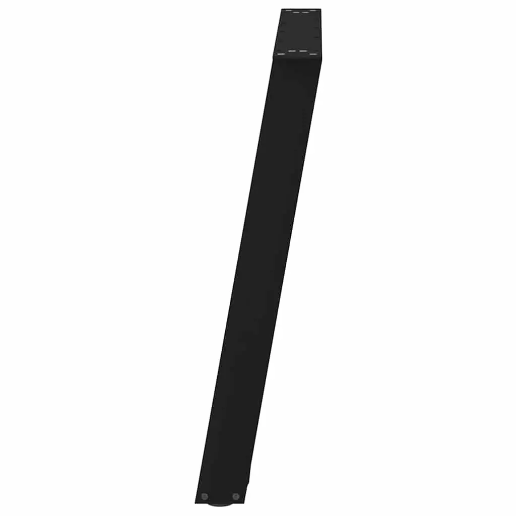 Dining Table Legs U-Shaped Steel Black 80x72-73cm