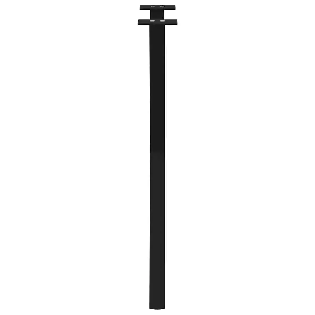 Dining Table Legs X-Shaped 2 pcs Black 57x72cm Steel Support Frame Set