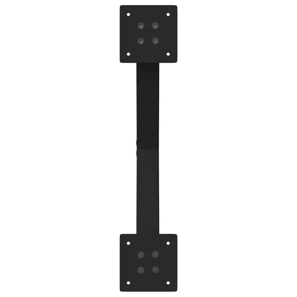 Dining Table Legs X-Shaped 2 pcs Black 57x72cm Steel Support Frame Set