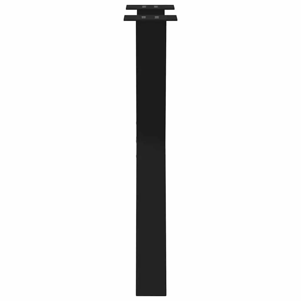 Dining Table Legs X-Shaped Black 60x72cm Steel