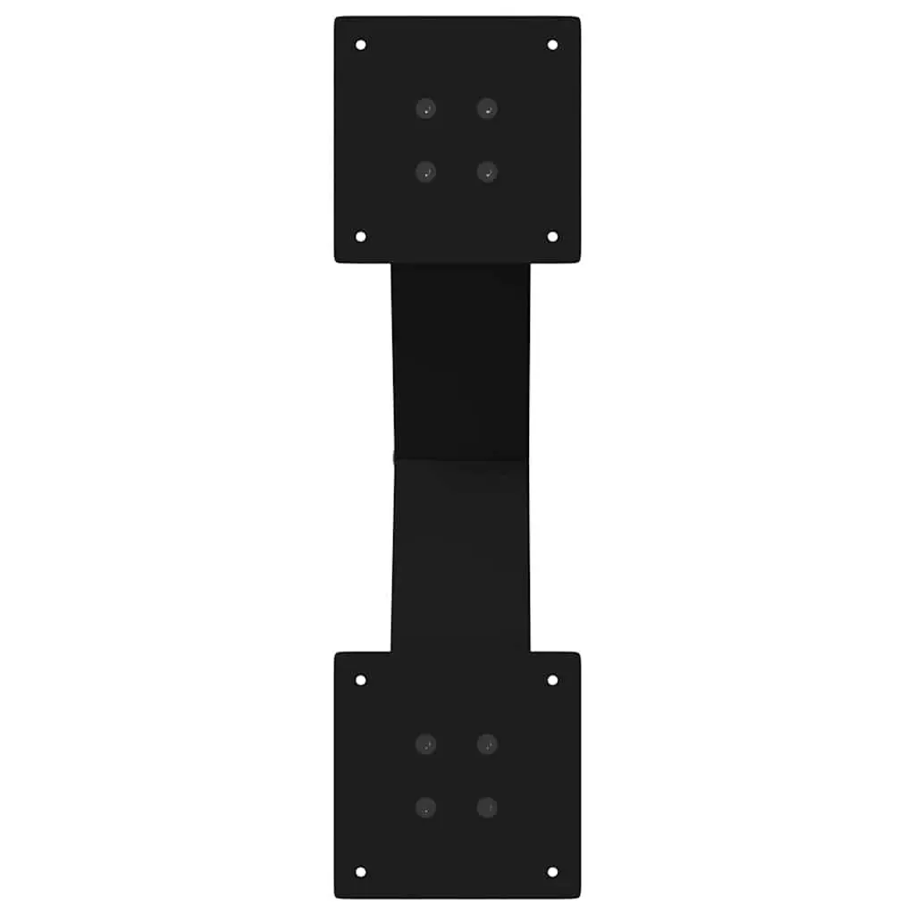 Dining Table Legs X-Shaped Black 60x72cm Steel
