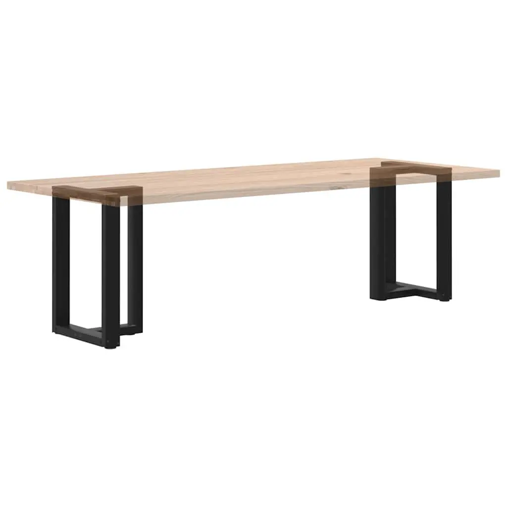 Dining Table Legs T-Shaped Black Steel Adjustable 2pcs