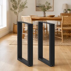 Friendly U-Shaped Steel Dining Table Legs for Your Home