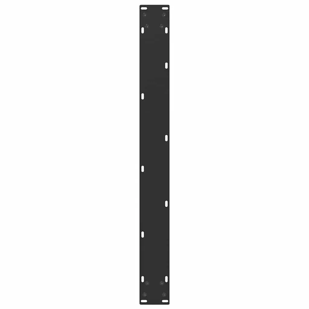 Dining Table Legs U-Shaped Steel 2pcs Black 80x72-73cm Support Frame