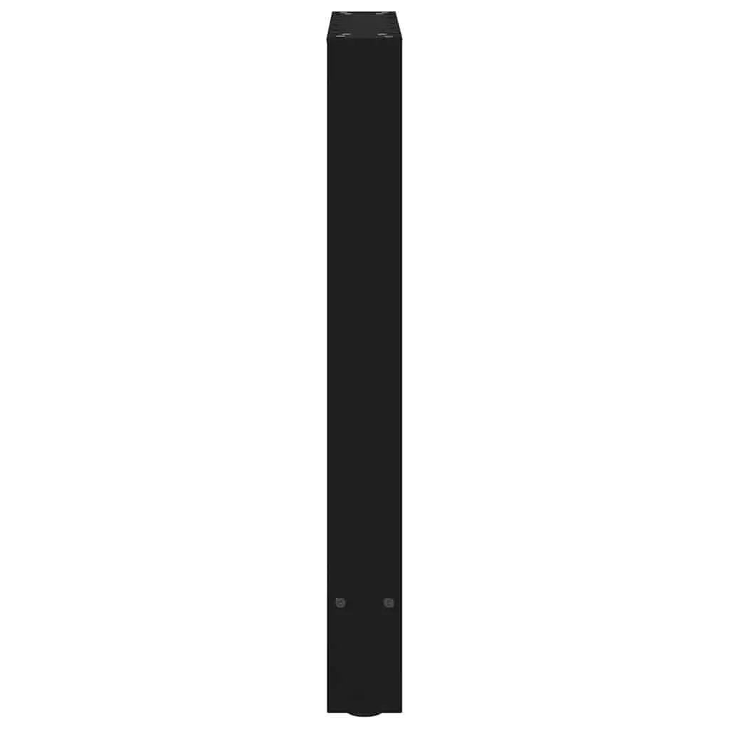 Dining Table Legs Adjustable Levelers Square Black Steel 60x72-73cm Pair