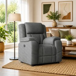 Enjoy Relaxation with Dark Grey Recliner Chair