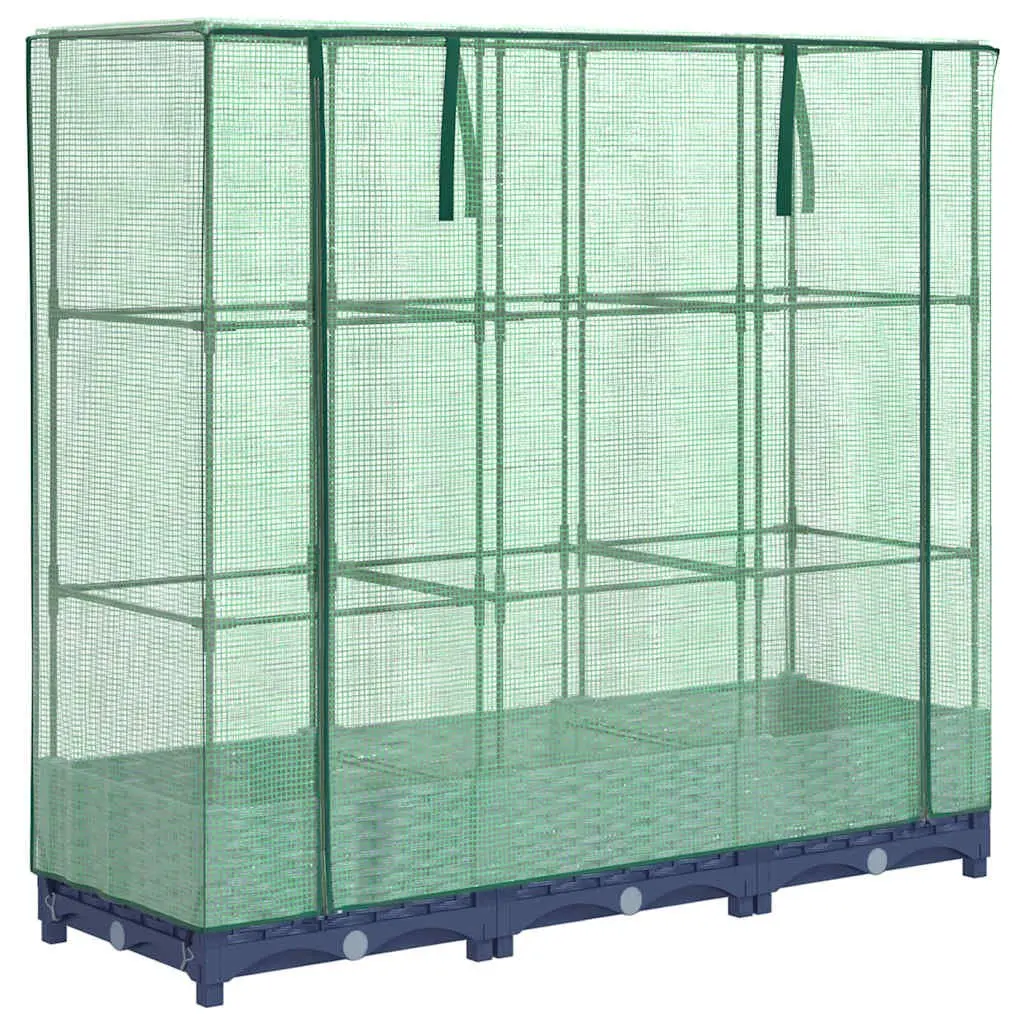 Raised Garden Bed Greenhouse Cover Polypropylene Frame 120 x 40 x 123 cm