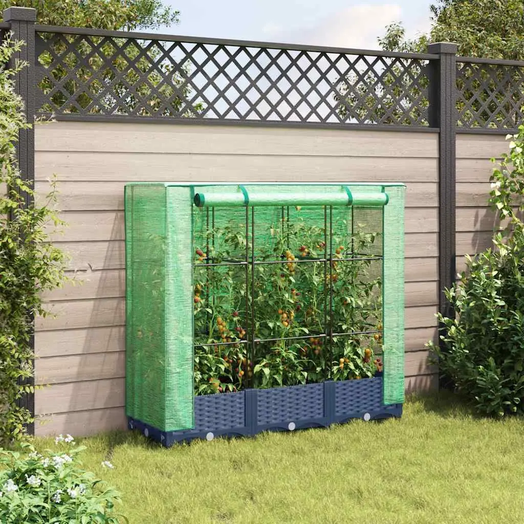 Raised Garden Bed Greenhouse Cover Polypropylene Frame 120 x 40 x 123 cm