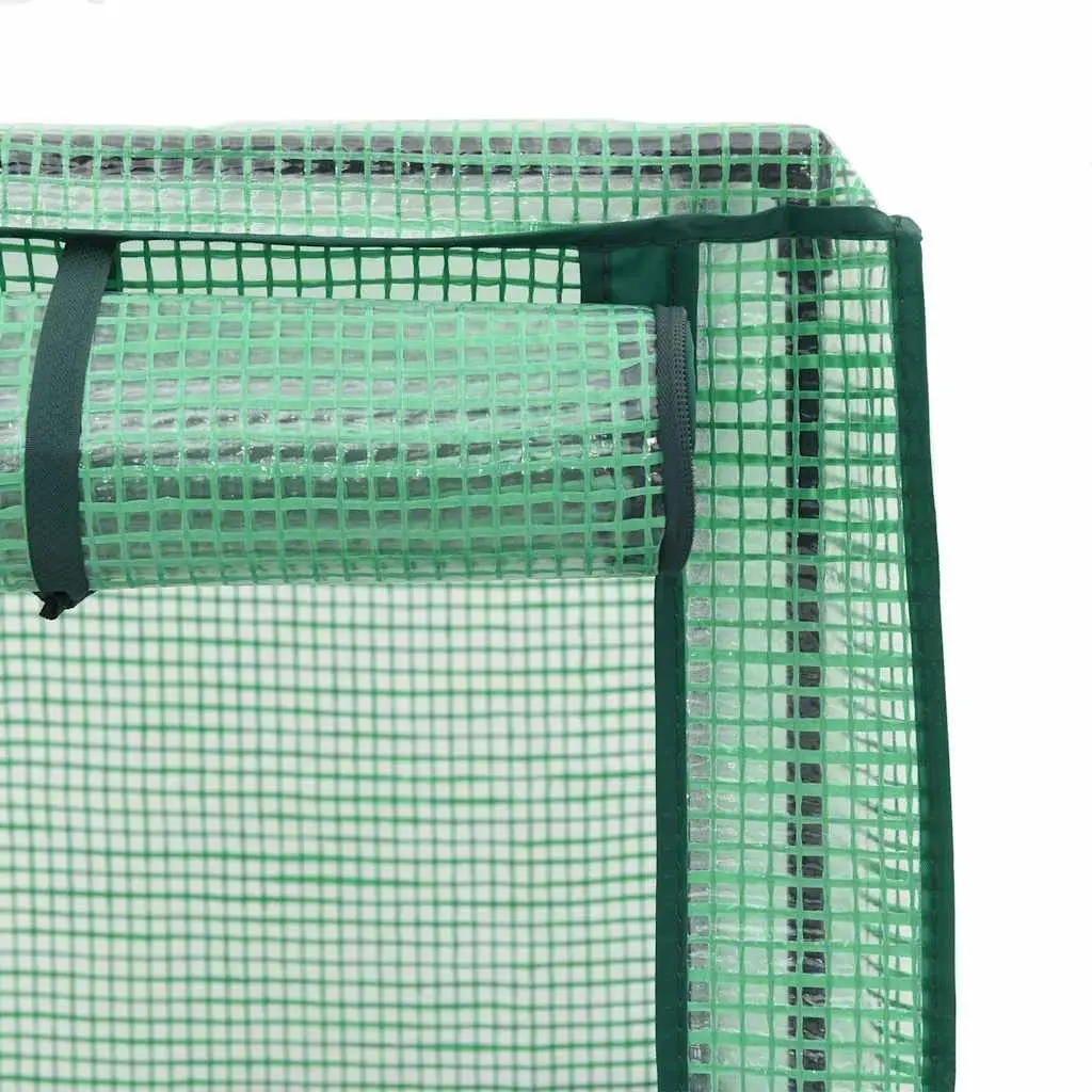 Raised Bed Greenhouse Cover Rattan Look Grey 160x40x138cm