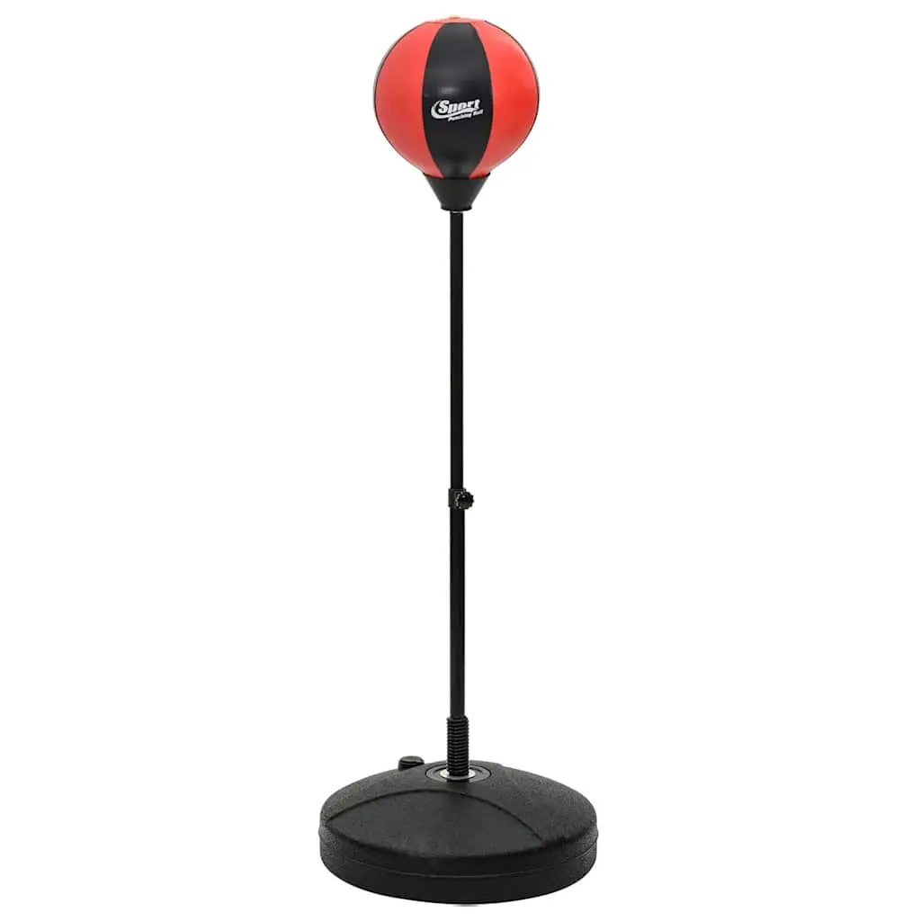 Punching Ball Set with Boxing Gloves Air Pump Adjustable Height 81-122cm