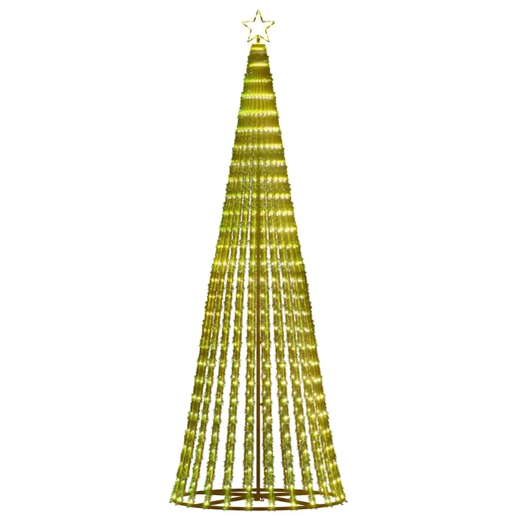 LED Christmas Tree 250cm Warm White Lights 8 Effects