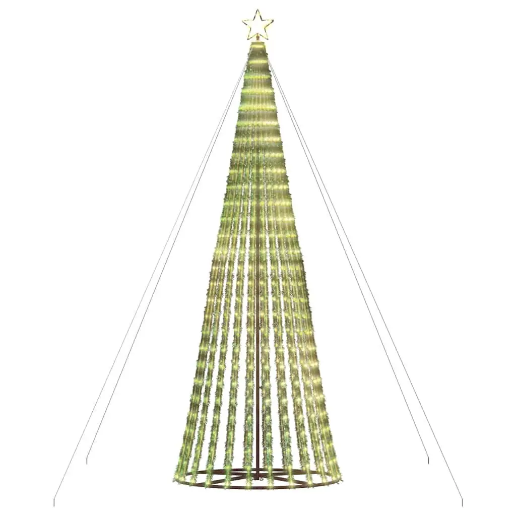 LED Christmas Tree 400cm Warm White Lights 8 Effects