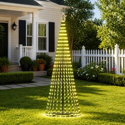 LED Christmas Tree 570 Warm White Lights 8 Effects 300cm Outdoor Indoor